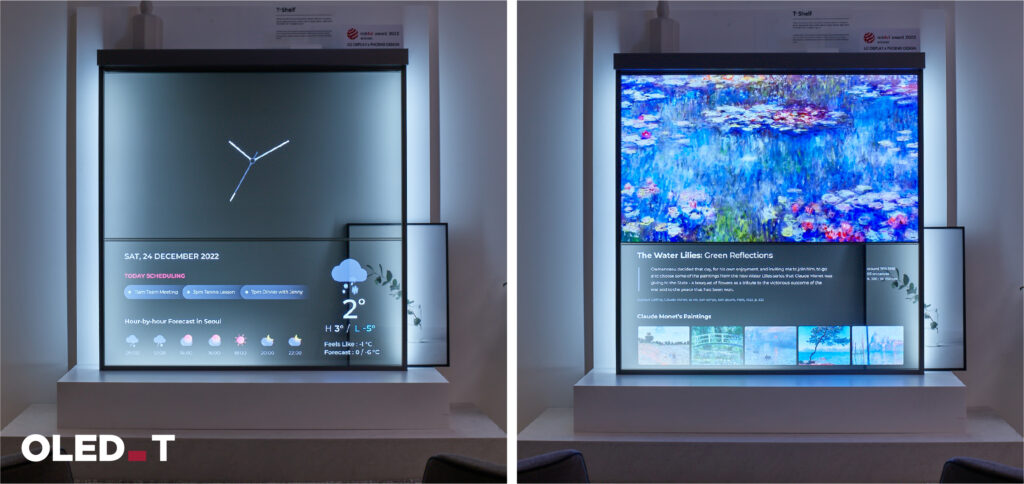 透明度の高い「有機ELディスプレイ（透過型OLED）」 新興プラスチックスより発表